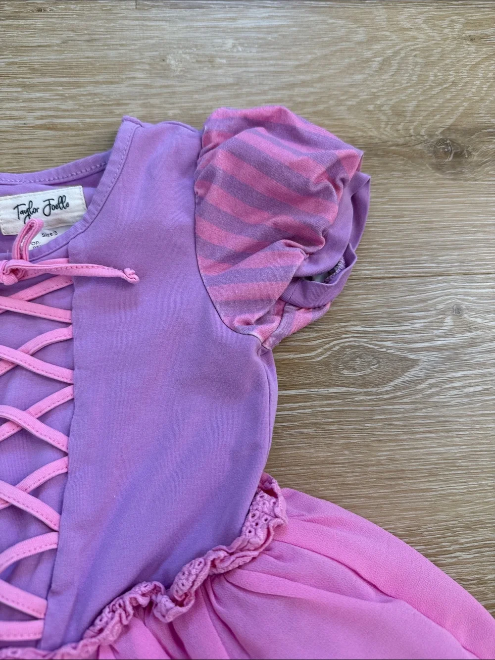 Taylor Joelle Rapunzel Tangled Disney Princess Dress Costume Size 3T